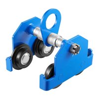 Carucior manual pentru palan, Capacitate 3 tone, reglabil pentru latimea flansei grinzii in I de la 63 mm la 203 mm