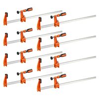 Set 8 x Cleme de fixare pentru lemn, deschidere F de 60,96 cm, limita de sarcina 272 kg