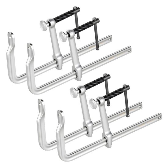 Set 4 x Cleme de fixare pentru lemn/metal/plastic, deschidere 30.48 cm, limita de sarcina 545 kg