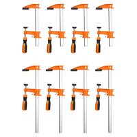 Set 8 x Cleme de fixare pentru lemn, deschidere 15,24, 30.48 cm, limita de sarcina 272 kg