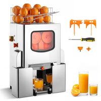 Storcator automat pentru portocale slow juicer, Inox, diametru citrice 55–80 mm, 120 W