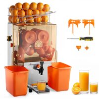 Storcator automat pentru portocale slow juicer, Inox, diametru citrice 55–80 mm, 120 W, 20 portocale /min