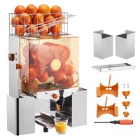 Storcator automat pentru portocale slow juicer, Inox, diametru citrice 55–80 mm, 120 W, 20 portocale /min, 450 x 425 x 780 mm