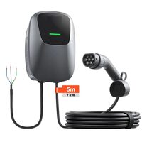 Statie de incarcare vehicule electrice, 7 kW, Lungime 5 m, Monofazat, Tip 2, curent 32 A, IP65, WiFi, control prin aplicatie