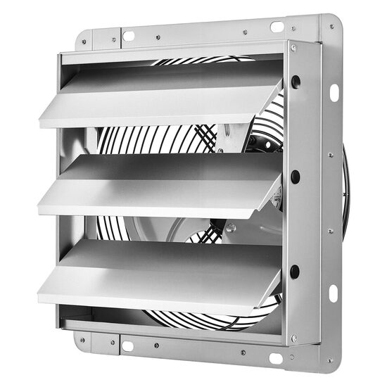 Ventilator evacuare pentru spatii comerciale, Jaluzele automate, carcasa Otel, 34 W, 50 dB
