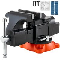Menghina de banc, Latime falca 127 mm, baza blocare pivotanta 360°, deschidere falca 127 mm, fonta