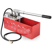 Pompa de testare hidrostatica, 10 l, furtun 1.4 m, supapa dubla, Interval testare presiune 0-25 Bar