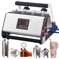 Presa termica pentru cani cu 2 x matrite, diametru max 74–87/95-105 mm, Inaltime max 270 mm, putere 500 W, 0-220℃