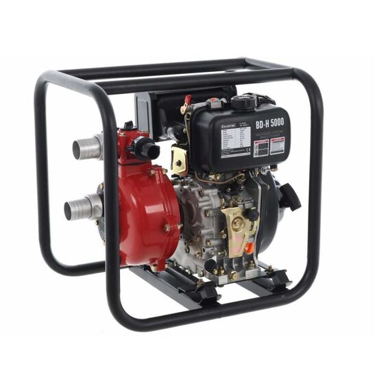Motopompa de presiune pentru irigatii cu autoamorsare, BlackStone Diesel, racord 50mm, adancime 9m, inaltime 65 m, 6CP, 500 l/min, pornire manuala