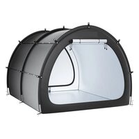 Cort camping pentru depozitare 5 x biciclete, 2 x intrari, fermoare duble, Impermeabil PU4000, 1706 x 2133 x 2438 mm