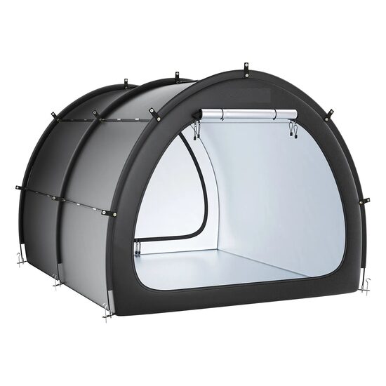 Cort camping pentru depozitare 5 x biciclete, 2 x intrari, fermoare duble, Impermeabil PU4000, 1706 x 2133 x 2438 mm