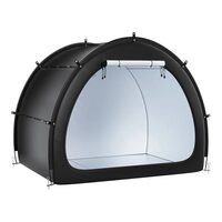 Cort camping pentru depozitare 4 x biciclete, 1 x intrari, fermoare duble, Impermeabil PU4000, 2190 x 1550 x 1730 mm