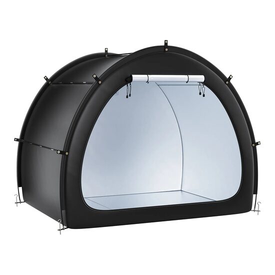 Cort camping pentru depozitare 4 x biciclete, 1 x intrari, fermoare duble, Impermeabil PU4000, 2190 x 1550 x 1730 mm