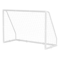 Poarta fotbal cu plasa, Portabila, Lungime 300cm, Inaltime 200 cm, PVC, Geanta depozitare