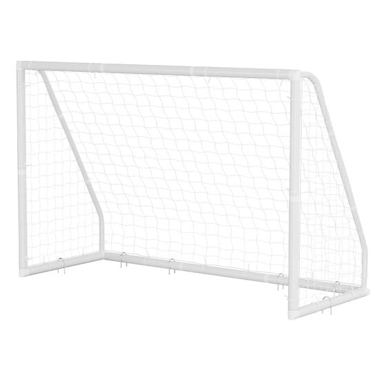 Poarta fotbal cu plasa, Portabila, Lungime 300cm, Inaltime 200 cm, PVC, Geanta depozitare