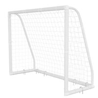 Poarta fotbal cu plasa, Portabila, Lungime 244 cm, Inaltime 182 cm, PVC, Geanta depozitare