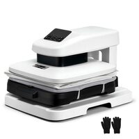 Presa termica pentru sublimare tricouri, Presare automata, 1350 W, placa 38x38 cm, temperatura 100-210℃, comenzi digitale
