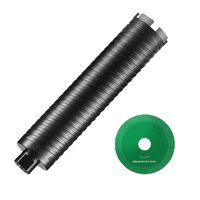 Carota pentru beton armat, Diamantata, Diametru 63.5 mm, Adancime gaurire 241 mm, Filet interior 5/8"-11