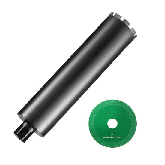 Carota umeda pentru beton armat, Diamantata, Diametru 108 mm, Adancime gaurire 355 mm, Filet interior 1-1/4"-7
