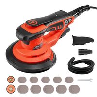 Slefuitor orbital fara perii, 7 x viteze 4000-10000 rpm, putere 400W, 2 x platane 127/152 mm, sac si furtun aspirare