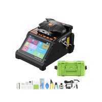 Kit Aparat lipit fibra optica, 6 motoare, Aliniere miez si invelis, Suport fibra 3 in 1, Ecran tactil 5 inch, sudura rapida 6 s, acumulator 7.8 Ah