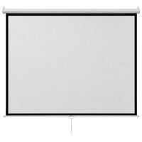 Ecran de proiectie cu retractare manuala, Diagonala 100 inch, Unghi de vizualizare 160°, Lavabil