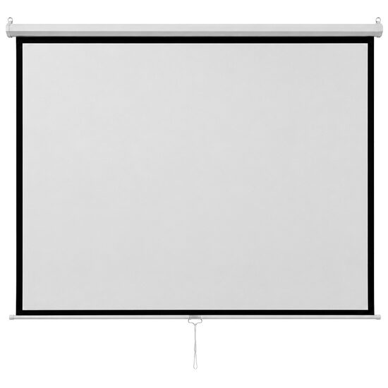 Ecran de proiectie cu retractare manuala, Diagonala 100 inch, Unghi de vizualizare 160°, Lavabil