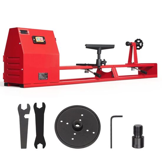 Strung pentru lemn, 4 x viteze 720/1240/1750/2150 rpm, Distanta max dintre varfuri 1016 mm, 375 W