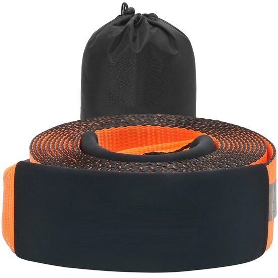Curea remorcare pentru off-road cu recuperare cinetica, Lungime 9.1 m, max 21 tone, Geanta transport, latime 101 mm