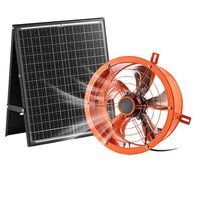 Ventilator solar pentru mansarda, 300 mm diametru, debit 1529,1 m³ / h, Otel