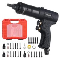 Pistol pneumatic pentru nituri, capete M5 M6 M8 M10, 20 x dornuri, 1139 kgf, 4.5–7 bari