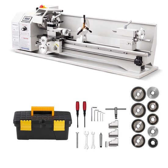 Strung pentru metal 1100 W, 8 filete metrice si 8 filete imperiale, 220 x 762 mm, Viteza max ax 3000 rpm