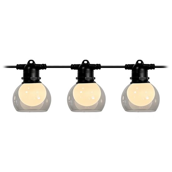 Ghirlanda decorativa led, 10 x becuri incluse, Exterior IP44, Lumina calda 3000K, Lungime 8 m
