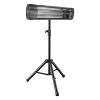 Incalzitor cu infrarosu pe trepied, 2500 W, 3 x trepte caldura, Telecomanda, Temporizator