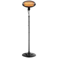 Incalzitor cu infrarosu pe suport, 2000 W, 3 x trepte caldura, Inaltime reglabila