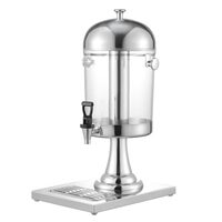 Dozator bauturi, Capacitate 8 l, Inox si PC, Tava scurgere, robinet anti-picurare