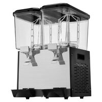 Dozator bauturi cu 2 x posturi, Racire 7-12°C, Capacitate 18 l, robinet inox anti-picurare, 370 W