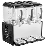 Dozator bauturi cu 3 x posturi, Racire 7-12°C, Capacitate 36 l, carcasa inox, robinet anti-picurare, 370 W