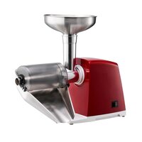 Masina electrica de stors rosii cu 4 x site  de 1 mm, 1.5 mm, 3 mm si 6 mm, capacitate 40kg/h, motor cu inductie 370 W, Rosu