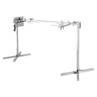 Rotisor electric cu 8 x niveluri de inaltime, 38 W, capacitate maxima 60 kg, Inox