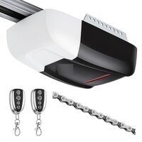 Kit automatizare usi garaj, Forta tractiune 800 N, max 80 kg, sina cu 4 sectiuni, 2 x Telecomenzi, actionare lant