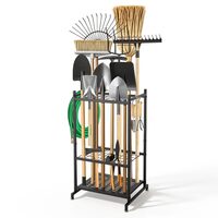 Organizator pentru unelte de gradina si scule, 35 x sloturi, Otel, Carlige