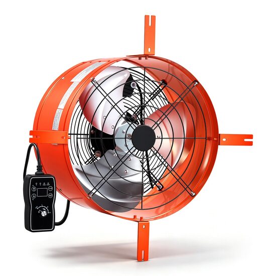 Ventilator de mansarda, Termostat inteligent, 40.6 cm, Metal, Debit 4995 m³/h