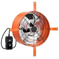 Ventilator de mansarda, Termostat inteligent, 38 cm, Metal, Debit 2800 m³/h