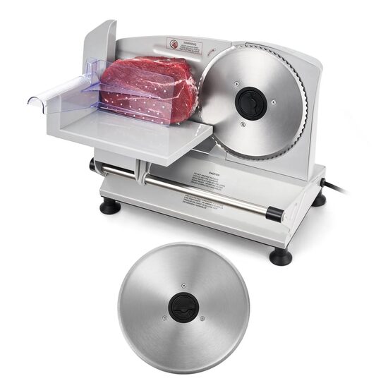 Feliator alimente 150 W, 2 x disc Inox, Grosime 0-15mm, Diametru disc 170 mm, 65-90 rpm