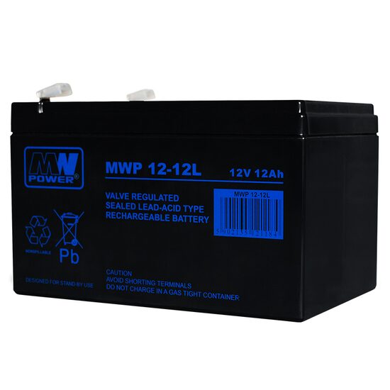 Acumulator stationar pentru UPS-uri, AGM VRLA 12V 12AH, fara intretinere