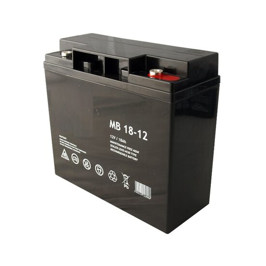 Acumulator stationar pentru UPS-uri, Tehnologie AGM VRLA 12 V, 18 Ah