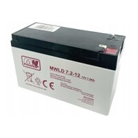 Acumulator stationar pentru UPS-uri, Tehnologie AGM VRLA 12 V, 7.2 Ah, fara intretinere, complet etansa