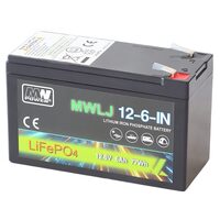 Acumulator LIFEPO4 12.8V 6 Ah, pentru Sisteme fotovoltaice portabile, autorulote