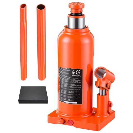 Cric hidraulic tip butelie, 12 tone, Inaltime 230-440 mm, brat lung, ridicare multidirectionala